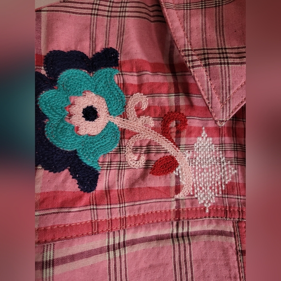 Free People We The Free Embroidered Sashiko Shirt - Picture 6 of 11